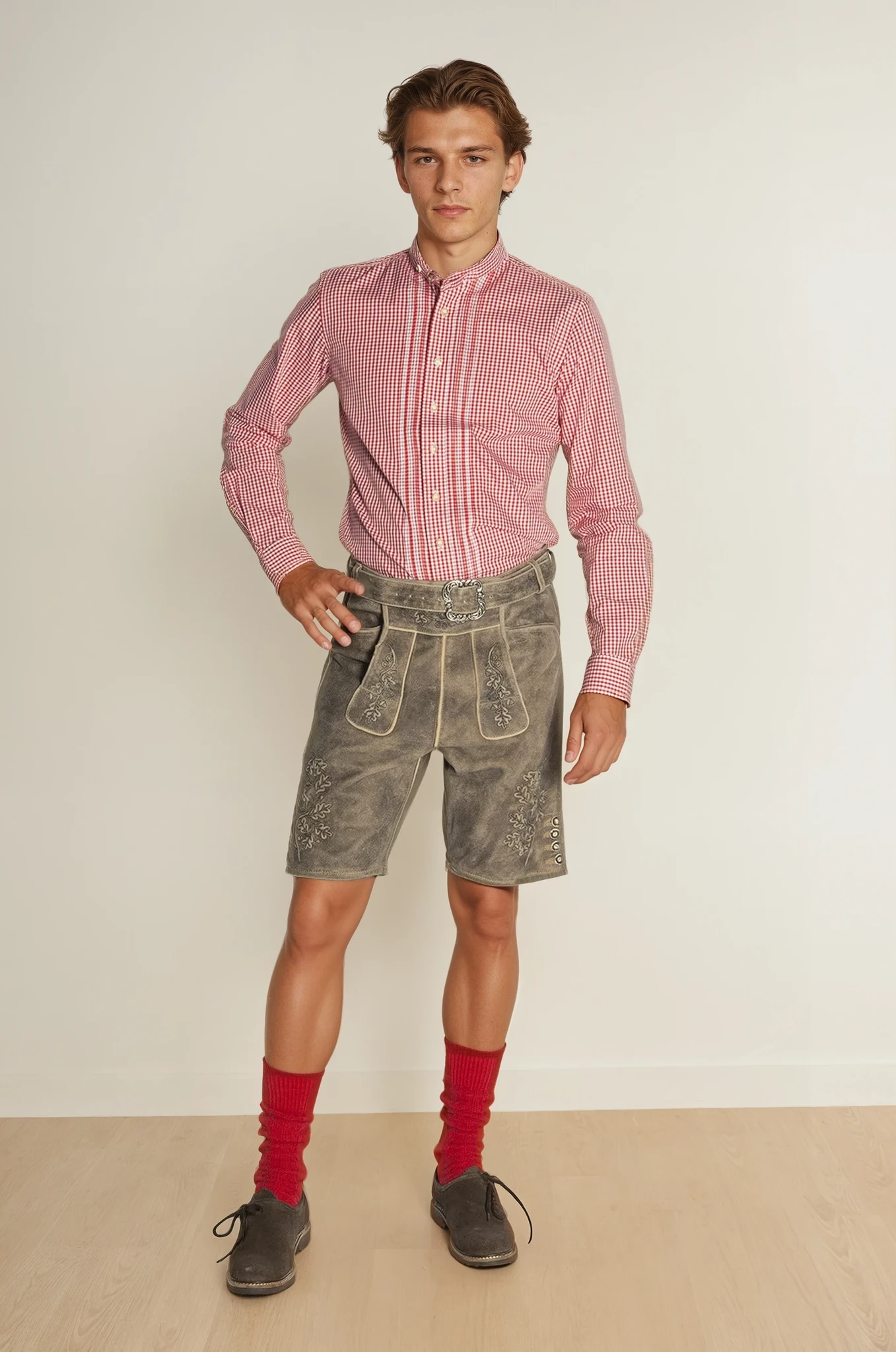 Mens Shirt "Karle" Red