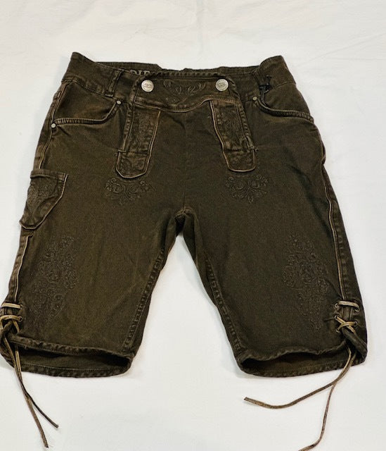 Denim Lederhosen "Hunter" Brown