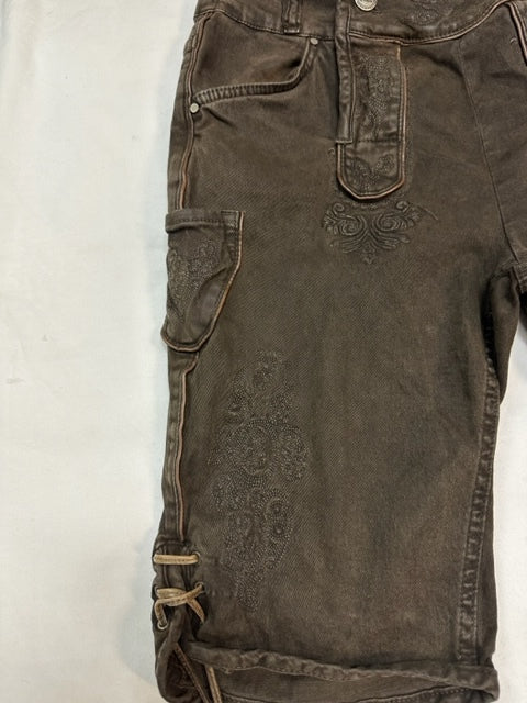Denim Lederhosen "Hunter" Brown
