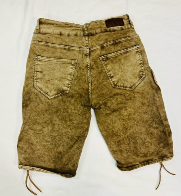 Denim Lederhosen "Hunter" Light Brown